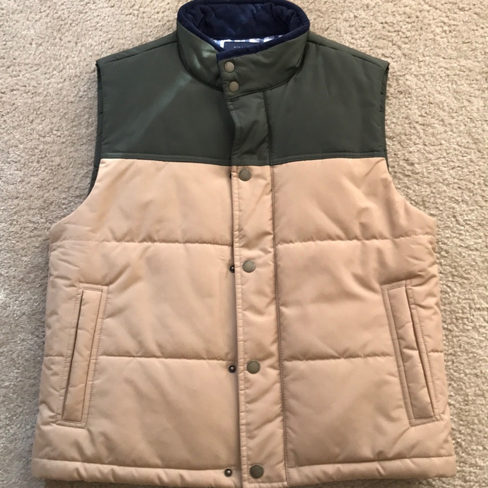 Brooks Brothers Khaki/Green vest